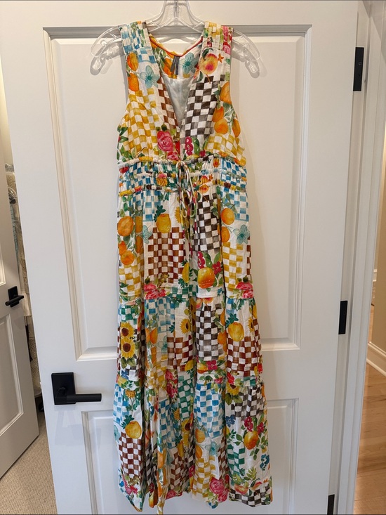 Anthropologie Dresses & Skirts - Anthropologie Floral, Fruit & Check Tiered Maxi Dress - Multicolor
